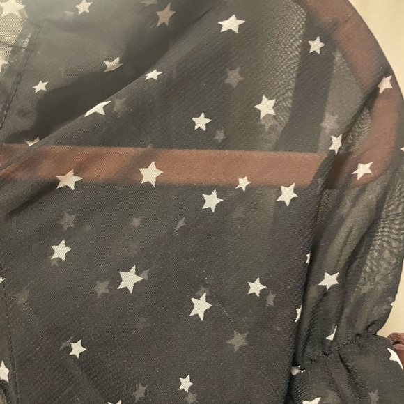 Superdown Black Star Pattern Dress - Picture 4 of 5